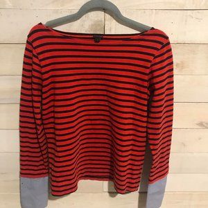 J. Crew Boatneck with Preppy Sleeves